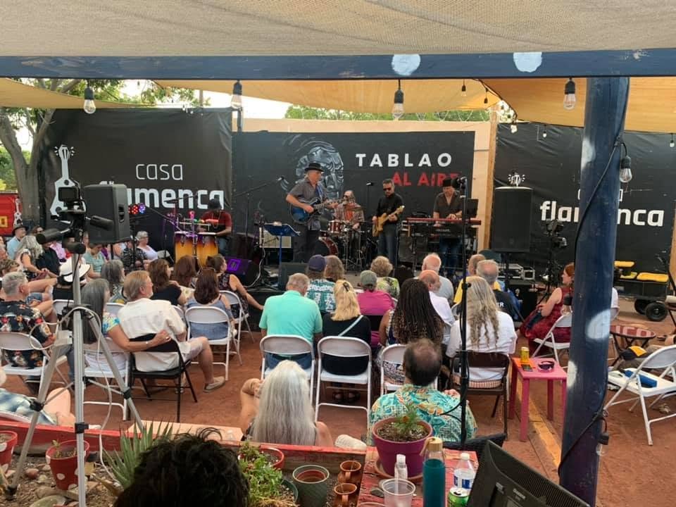 El Escenario, the outdoor stage at Casa Flamenca
