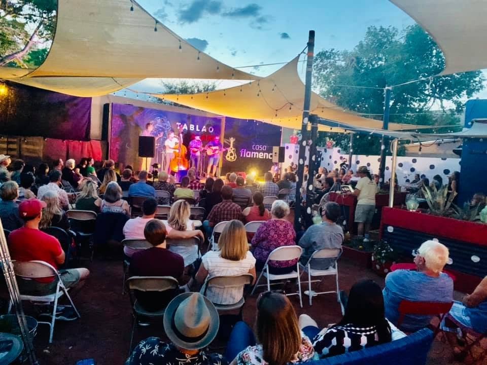 El Escenario, the outdoor stage at Casa Flamenca