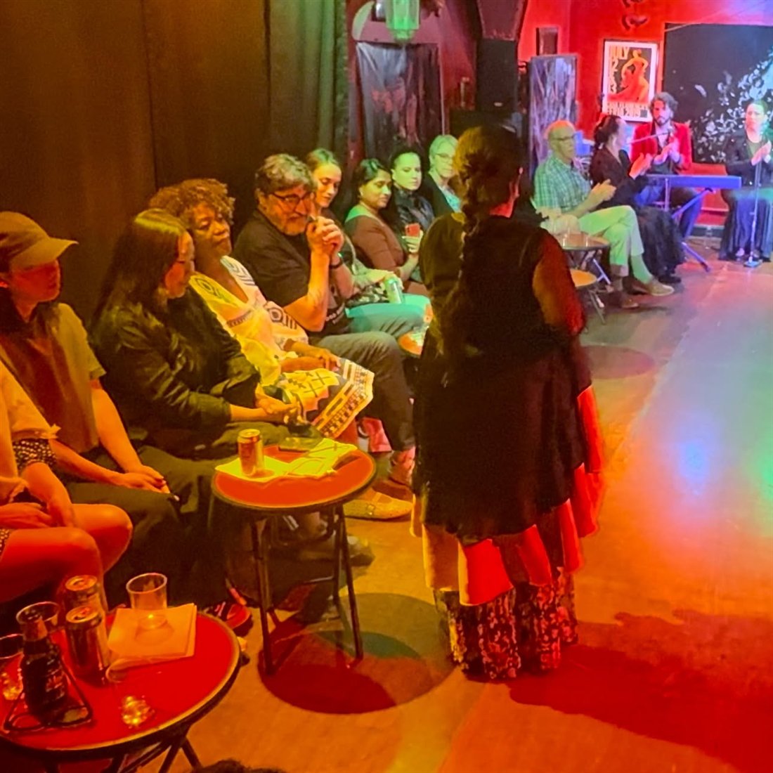 A performance in La Sala at Casa Flamenca