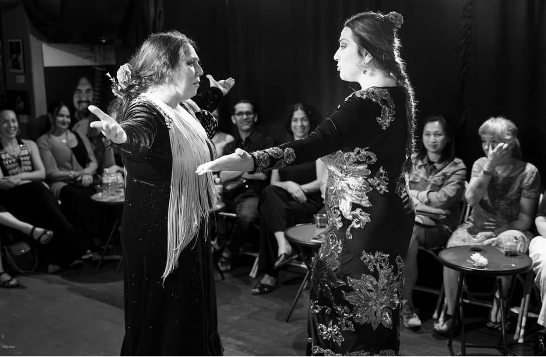 A performance in La Sala at Casa Flamenca