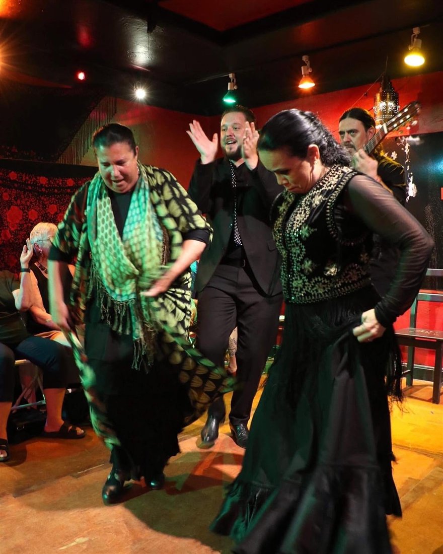 A performance in La Sala at Casa Flamenca